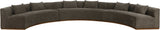 Avanti - Chenille Fabric Upholstered 3 Piece Modular Sectional