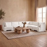 Hammond - Velvet Performance Fabric Upholstered 6 Piece Corner Sectional