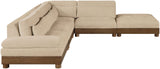 Turin - Chenille Fabric Upholstered Modular Sectional - Beige