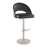 Renee - Adjustable Barstool (Set of 2) - Pearl Gray Base