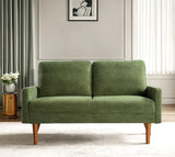 Loveseat Sofa, European Style With Sleek Design, Modern & Vintage Flair, Upholstered 2 Seater Couch