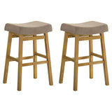 Lenon - Modern Farmhouse Wood Bar Height Kitchen Bar Stool