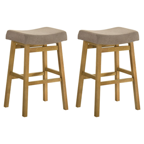 Lenon - Modern Farmhouse Wood Bar Height Kitchen Bar Stool