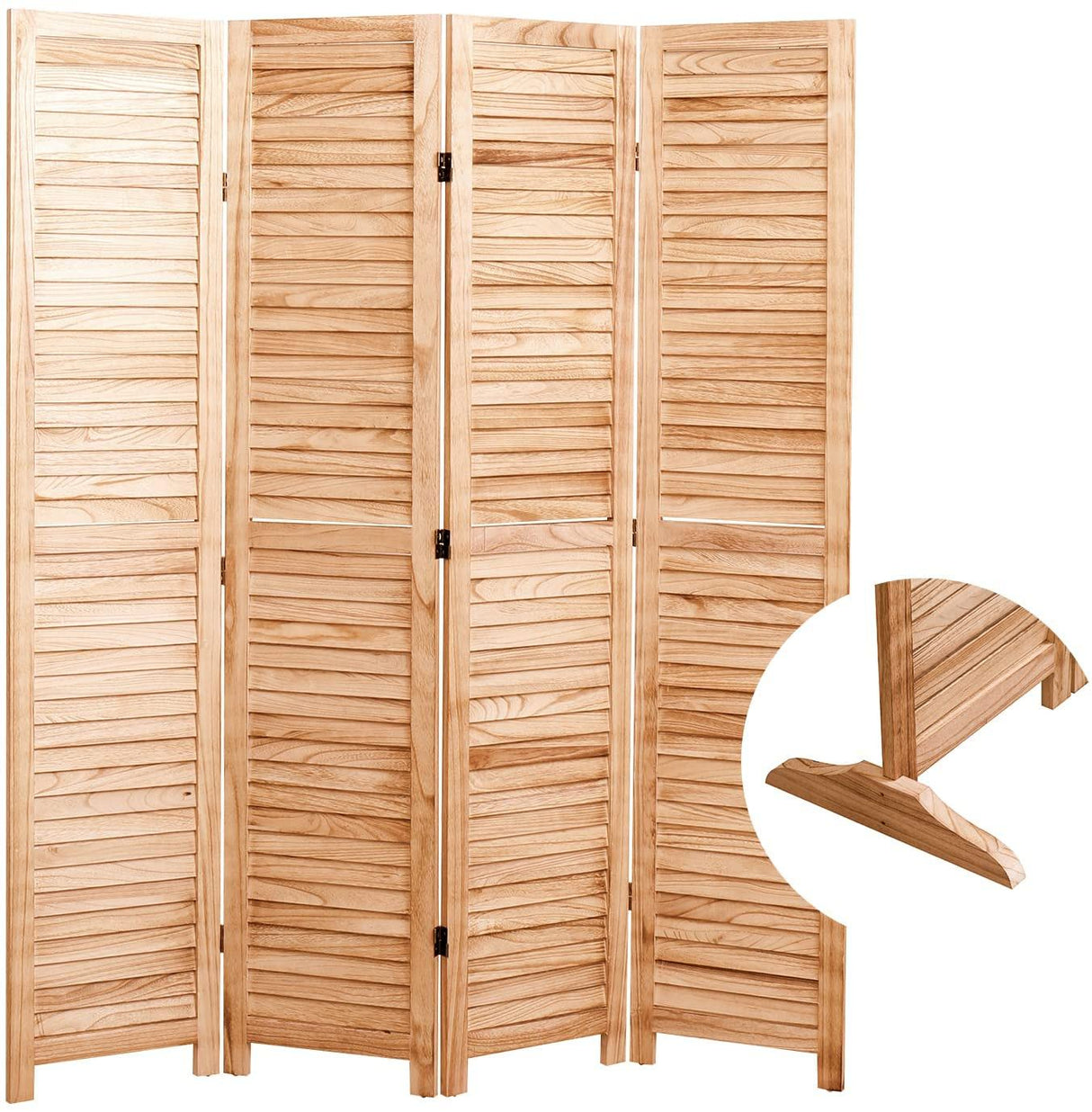 Panel Wooden Folding Room Divider