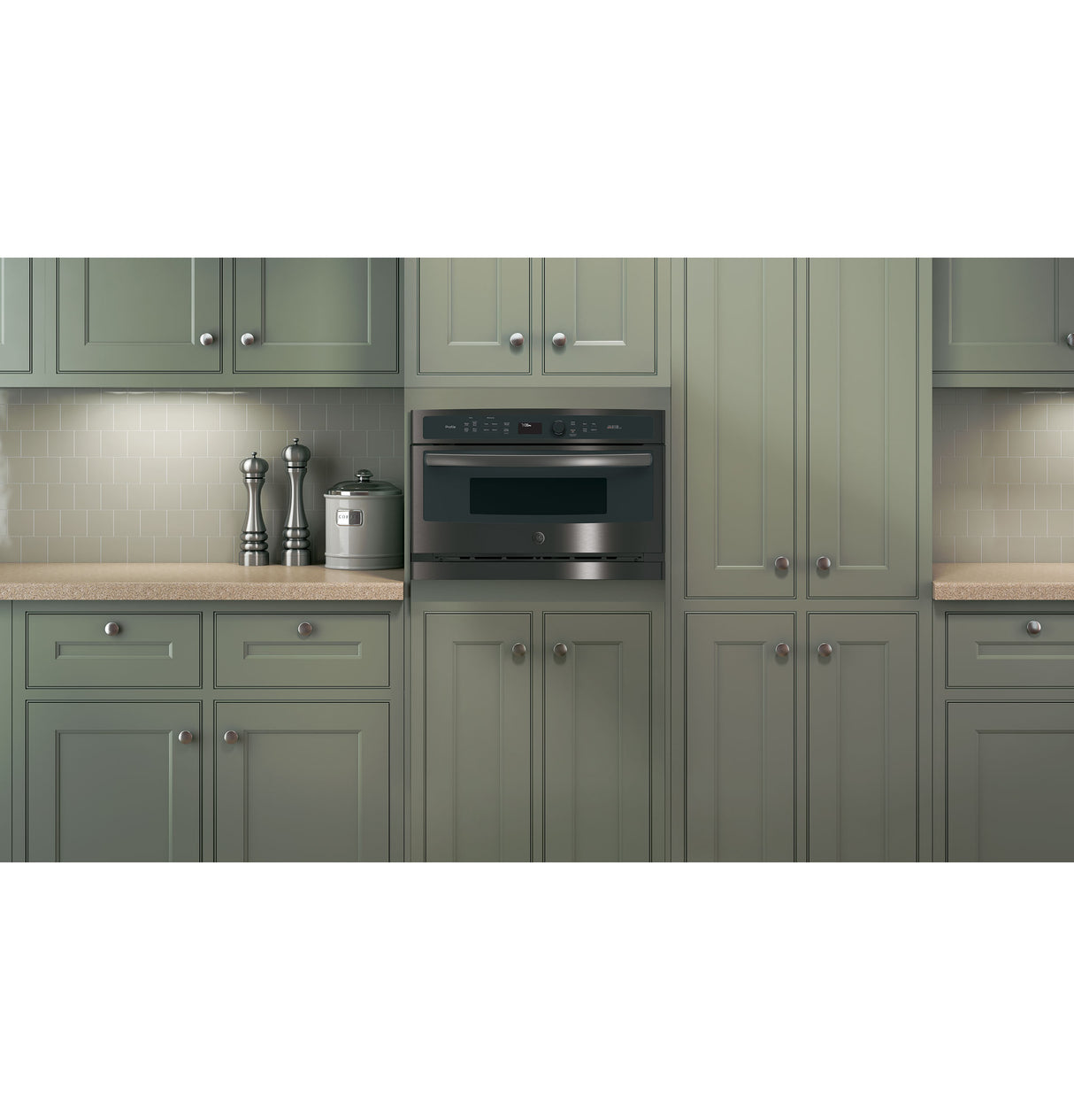 GE Profile(TM) 27 in. Single Wall Oven Advantium(R) Technology - (PSB9100BLTS)