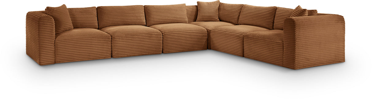 Shaggy - Fabric 6 Piece Modular Corner Sectional