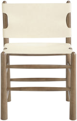 Santos - Vegan Leather Upholstered Dining Chair With Stained Brown Base (Set of 2)