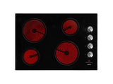 ROBAM 30 in. Radiant Electric Ceramic Glass Cooktop in Black with 4 Elements including 2 Power Boil Elements - (ROBAMW412)
