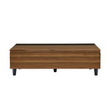 Avala - Coffee Table With Lift Top - Walnut & Black
