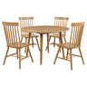 Finley - 5 Piece Dining Set With Round Table And Spindle Back Chairs