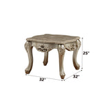 Ranita - End Table - Marble Top & Champagne