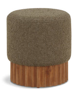 Veranda - Ottoman / Stool With Brown Base