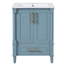 Bathroom Vanity With Ornate French Cylinder Legs, Soft Close Drawer
