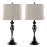 Ashland - 27" Metal Table Lamp (Set of 2) - Beige And Light Gray