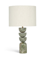 Opus - Linen Textured Fabric And Brass Table Lamp