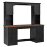 Farmhouse Computer Desk With Hutch