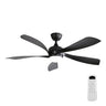 52" Ceiling Fan With 3 Color Dimmable LED Light, 5 Blades, Remote Control, Reversible DC Motor