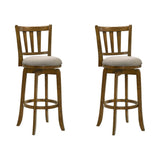 Wren - Modern Farmhouse Swivel Wood Bar Height Kitchen Bar Stool