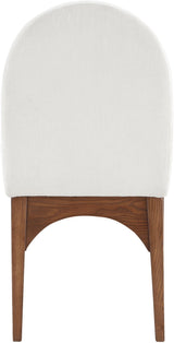 Waldorf - Chenille Dining Side Chair With Brown Legs