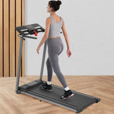 Folding Walking Pad Treadmill For Home With Incline 0.5 7.5Mph - Black