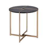 Bromia - End Table - Black & Champagne