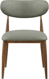 Ronda - Vegan Leather Upholstered Dining Side Chair - Walnut Legs