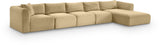 Shaggy - 5 Piece Modular Sectional With Chaise