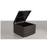 Elegant Outdoor Rattan Wicker 6 Person Seating Group With Cushions