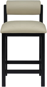 Roundhill - Faux Leather Counter Stool - Black Frame