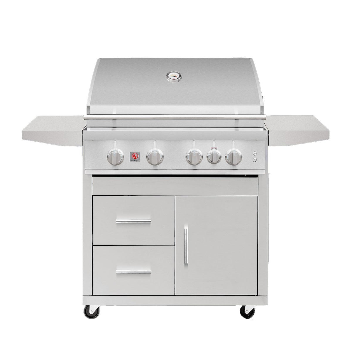 Summerset Sizzler Pro 32-in 4 Burner Freestanding Natural Gas Grill w/ Rear Infrared Burner