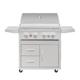Summerset Sizzler Pro 32-in 4 Burner Freestanding Natural Gas Grill w/ Rear Infrared Burner