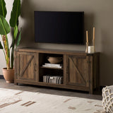 Farmhouse Barn Door TV Stand For TVs Up To 65"
