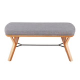 Folia - Mid-Century Modern Bench