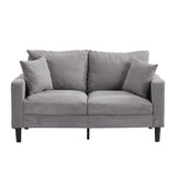Modern Upholstered Loveseat Sofa, High Resilience