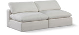 Comfy - Linen Modular Armless Sofa 2 Seats
