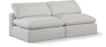 Comfy - Linen Modular Armless Sofa 2 Seats