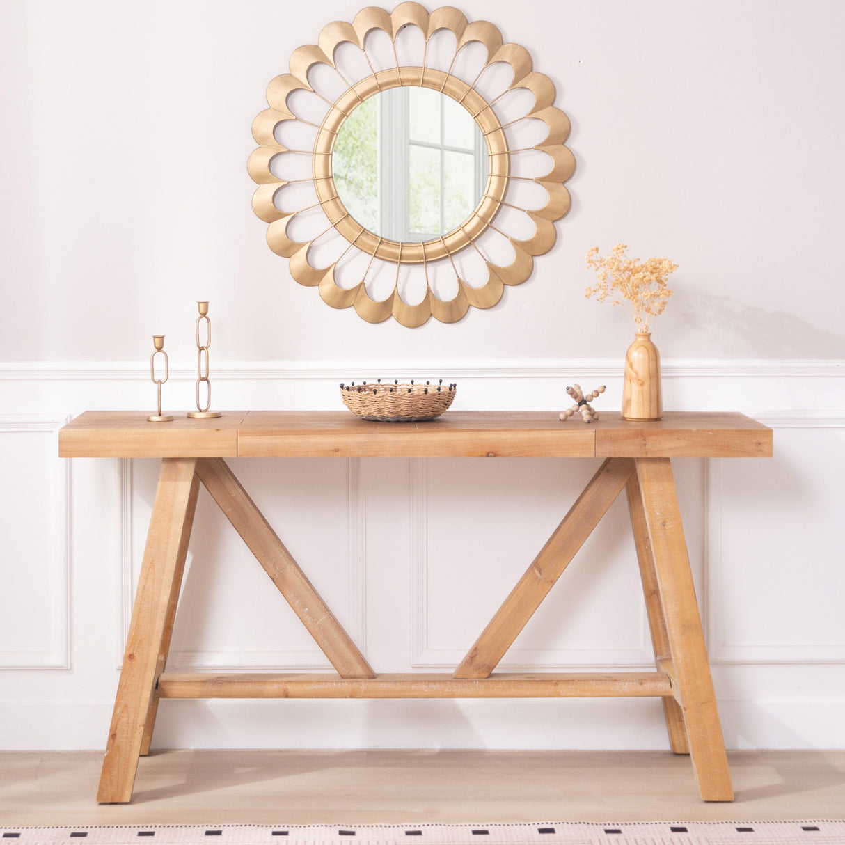 A-Frame Console Table - Natural