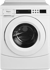 Whirlpool CHW9160GW 27 inch commercial front load washer front view
