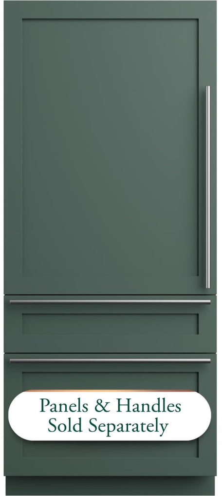 Café CIC36LK6ZII 36-inch panel-ready integrated bottom-freezer refrigerator, left swing