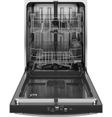 GE 24" ENERGY STAR Top Control Dishwasher with Stainless Steel Interior, Dry Boost & Sanitize Cycle, 48 dBA – Stainless Steel