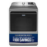 Maytag MGD6205RR Gas Dryer in Classic Silver