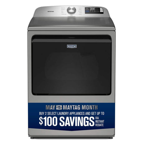 Maytag MGD6205RR Gas Dryer in Classic Silver
