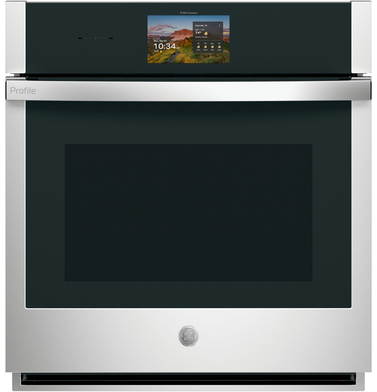 GE Profile PKS7000SZSS wall oven front view