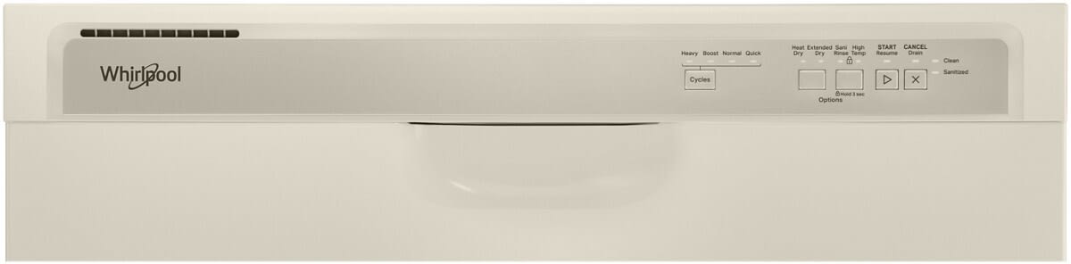 Whirlpool WDF341PAPT console controls