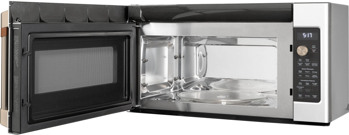 Cafe 1.7 Cu. Ft. Convection Over-the-Range Microwave Oven with Air Fry - Stainless Steel