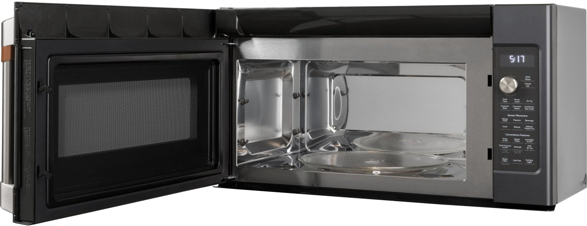 Cafe 1.7 Cu. Ft. Convection Over-the-Range Microwave Oven with Air Fry - Matte Black