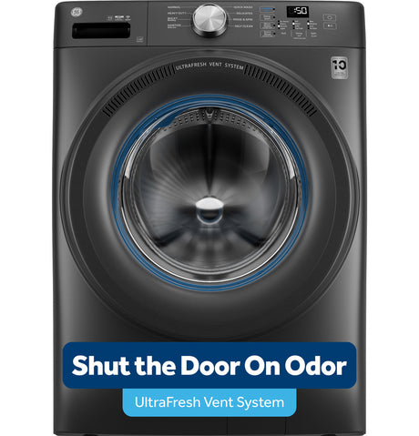 GE GFW350SPYDS 4.6 cu. ft. front load washer in Carbon Graphite