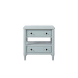 Open Nightstand With 2 Drawers