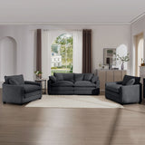Elegant Corduroy Oversized Sectional Sofa Set With Deep Seats And Flexible Layout