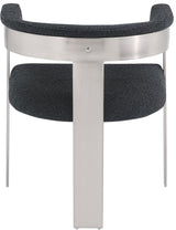 Romeo - Boucle Dining Chair With Silver Base (Set of 2)